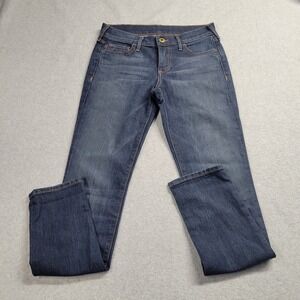 True‎ Religion Victoria Mid Skinny Jeans Womens Size 26 Blue Distressed Stretch